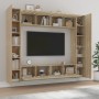 Set de muebles para TV 8 pzas madera contrachapada roble Sonoma de vidaXL, Muebles TV - Ref: Foro24-3114232, Precio: 364,51 €...