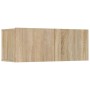 Set de muebles para TV 8 pzas madera contrachapada roble Sonoma de vidaXL, Muebles TV - Ref: Foro24-3114232, Precio: 364,51 €...