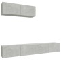 Set de muebles de TV 3 pzas madera contrachapada gris hormigón de vidaXL, Muebles TV - Ref: Foro24-3114481, Precio: 138,45 €,...
