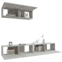 Set de muebles de TV 3 pzas madera contrachapada gris hormigón de vidaXL, Muebles TV - Ref: Foro24-3114481, Precio: 138,45 €,...
