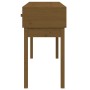 Mesa consola de madera maciza de pino marrón miel 114x40x75 cm de vidaXL, Mesas auxiliares - Ref: Foro24-821757, Precio: 86,1...