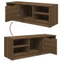 Mueble de TV madera contrachapada roble marrón 102x35,5x36,5 cm de vidaXL, Muebles TV - Ref: Foro24-817086, Precio: 61,86 €, ...