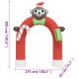 Puerta de arco inflable de Navidad con LED 380 cm de vidaXL, Luces de Navidad - Ref: Foro24-345321, Precio: 65,45 €, Descuent...
