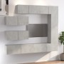 Set de muebles de TV 7 pzas madera contrachapada gris hormigón de vidaXL, Muebles TV - Ref: Foro24-3114561, Precio: 292,07 €,...