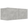 Set de muebles de TV 7 pzas madera contrachapada gris hormigón de vidaXL, Muebles TV - Ref: Foro24-3114561, Precio: 292,07 €,...