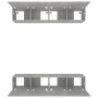 Muebles TV 4 uds madera contrachapada gris hormigón 80x30x30 cm de vidaXL, Muebles TV - Ref: Foro24-3114185, Precio: 157,58 €...