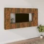Set de muebles de TV 8 pzas madera contrachapada roble ahumado de vidaXL, Muebles TV - Ref: Foro24-3114291, Precio: 220,89 €,...