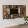 Set de muebles de TV 8 pzas madera contrachapada roble ahumado de vidaXL, Muebles TV - Ref: Foro24-3114291, Precio: 228,16 €,...