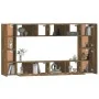 Set de muebles de TV 8 pzas madera contrachapada roble ahumado de vidaXL, Muebles TV - Ref: Foro24-3114291, Precio: 220,89 €,...