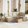Conjunto de sofás de jardín 7 pcs Beige ratán sintético en Sofás de exterior | Comprar online en Foru.es