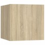 Set de muebles para TV 8 pzas madera contrachapada roble Sonoma de vidaXL, Muebles TV - Ref: Foro24-3114488, Precio: 266,07 €...