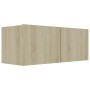Set de muebles para TV 8 pzas madera contrachapada roble Sonoma de vidaXL, Muebles TV - Ref: Foro24-3114488, Precio: 266,07 €...