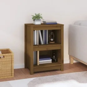 Estantería madera maciza de pino marrón miel 50x35x68 cm de vidaXL, Librerías y estanterías - Ref: Foro24-821702, Precio: 53,...