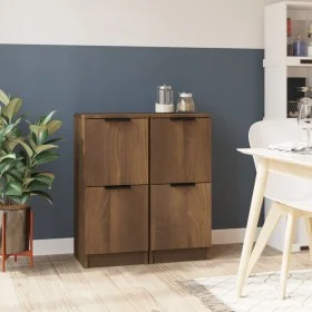 Sideboards 2 pcs oak brown plywood30x30x70 cm by vidaXL, Sideboards - Ref: Foro24-817023, Price: 62,69 €, Discount: %