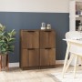 Aparadores 2 uds madera contrachapada marrón roble30x30x70 cm de vidaXL, Aparadores - Ref: Foro24-817023, Precio: 63,53 €, De...