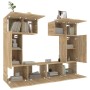 Set de muebles para TV 6 pzas madera contrachapada roble sonoma de vidaXL, Muebles TV - Ref: Foro24-3114456, Precio: 202,22 €...