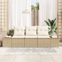 Conjunto de sofá de jardín 3 pcs Beige ratán sintético en Sofás de exterior | Comprar online en Foru.es
