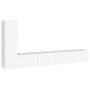 Set de muebles de TV 3 piezas madera contrachapada blanco de vidaXL, Muebles TV - Ref: Foro24-3114318, Precio: 184,13 €, Desc...