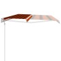 Toldo automático retráctil naranja y marrón 400x300 cm en Toldos | Comprar online en Foru.es