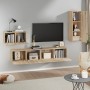 Set de muebles para TV 4 pzas madera contrachapada roble Sonoma de vidaXL, Muebles TV - Ref: Foro24-3114336, Precio: 146,02 €...