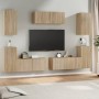 Set de muebles para TV 7 pzas madera contrachapada roble Sonoma de vidaXL, Muebles TV - Ref: Foro24-3114304, Precio: 249,27 €...