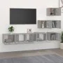 Mueble de pared para TV madera contrachapada gris sonoma de vidaXL, Muebles TV - Ref: Foro24-3114580, Precio: 155,67 €, Descu...