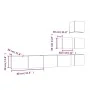 Mueble de pared para TV madera contrachapada gris sonoma de vidaXL, Muebles TV - Ref: Foro24-3114580, Precio: 155,67 €, Descu...