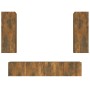 Set de muebles de TV 4 pzas madera contrachapada roble ahumado de vidaXL, Muebles TV - Ref: Foro24-3114203, Precio: 136,13 €,...