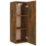 Set de muebles de TV 4 pzas madera contrachapada roble ahumado de vidaXL, Muebles TV - Ref: Foro24-3114203, Precio: 136,13 €,...