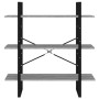 Estantería madera contrachapada gris Sonoma 100x30x105 cm de vidaXL, Librerías y estanterías - Ref: Foro24-821322, Precio: 38...
