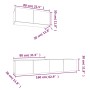 Set de muebles para TV 3 pzas madera contrachapada roble sonoma de vidaXL, Muebles TV - Ref: Foro24-3114472, Precio: 120,73 €...