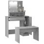 LED vanity set in gray Sonoma plywood by vidaXL, Bedroom Dressers - Ref: Foro24-3114121, Price: 115,39 €, Discount: %