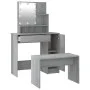 LED vanity set in gray Sonoma plywood by vidaXL, Bedroom Dressers - Ref: Foro24-3114121, Price: 115,39 €, Discount: %