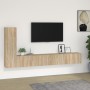 Set de muebles para TV 3 pzas madera contrachapada roble sonoma de vidaXL, Muebles TV - Ref: Foro24-3114320, Precio: 150,48 €...
