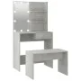Juego de tocador con LED madera contrachapada gris hormigón by vidaXL, Bedroom Dressers - Ref: Foro24-3114110, Price: 107,77 ...