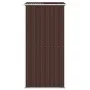 Cobertizo jardín acero galvanizado marrón oscuro 192x108x223 cm de vidaXL, Cobertizos - Ref: Foro24-319273, Precio: 204,64 €,...