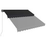 Toldo retráctil manual con LED gris antracita 300x250 cm en Toldos | Comprar online en Foru.es