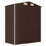 Cobertizo jardín acero galvanizado marrón oscuro 192x108x223 cm de vidaXL, Cobertizos - Ref: Foro24-319273, Precio: 204,64 €,...