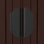 Cobertizo jardín acero galvanizado marrón oscuro 192x108x223 cm de vidaXL, Cobertizos - Ref: Foro24-319273, Precio: 204,64 €,...