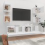 Set de muebles para TV 6 piezas madera contrachapada blanco de vidaXL, Muebles TV - Ref: Foro24-3114254, Precio: 191,64 €, De...