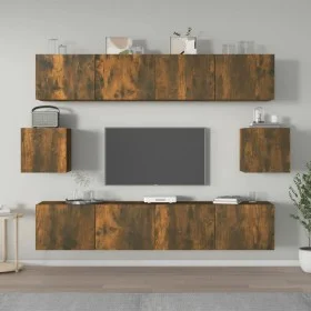 Set de muebles de TV 6 pzas madera contrachapada roble ahumado de vidaXL, Muebles TV - Ref: Foro24-3114363, Precio: 149,24 €,...