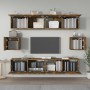 Set de muebles de TV 6 pzas madera contrachapada roble ahumado de vidaXL, Muebles TV - Ref: Foro24-3114363, Precio: 159,53 €,...
