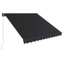 Toldo retráctil manual con LED gris antracita 350x250 cm en Toldos | Comprar online en Foru.es