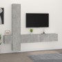 Set de muebles de TV 5 pzas madera contrachapada gris hormigón de vidaXL, Muebles TV - Ref: Foro24-3114249, Precio: 201,19 €,...