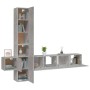 Set de muebles de TV 5 pzas madera contrachapada gris hormigón de vidaXL, Muebles TV - Ref: Foro24-3114249, Precio: 201,19 €,...