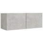Set de muebles de TV 5 pzas madera contrachapada gris hormigón de vidaXL, Muebles TV - Ref: Foro24-3114249, Precio: 201,19 €,...