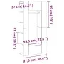 Mueble de recibidor 2 uds madera contrachapada roble ahumado de vidaXL, Taquillas y armarios de almacenamiento - Ref: Foro24-...