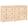 Aparador de madera maciza de pino 140x35x80 cm de vidaXL, Aparadores - Ref: Foro24-3114079, Precio: 227,94 €, Descuento: %
