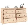 Aparador de madera maciza de pino 140x35x80 cm de vidaXL, Aparadores - Ref: Foro24-3114079, Precio: 255,14 €, Descuento: %