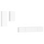 Set de muebles para TV 4 piezas madera contrachapada blanco de vidaXL, Muebles TV - Ref: Foro24-3114622, Precio: 184,25 €, De...